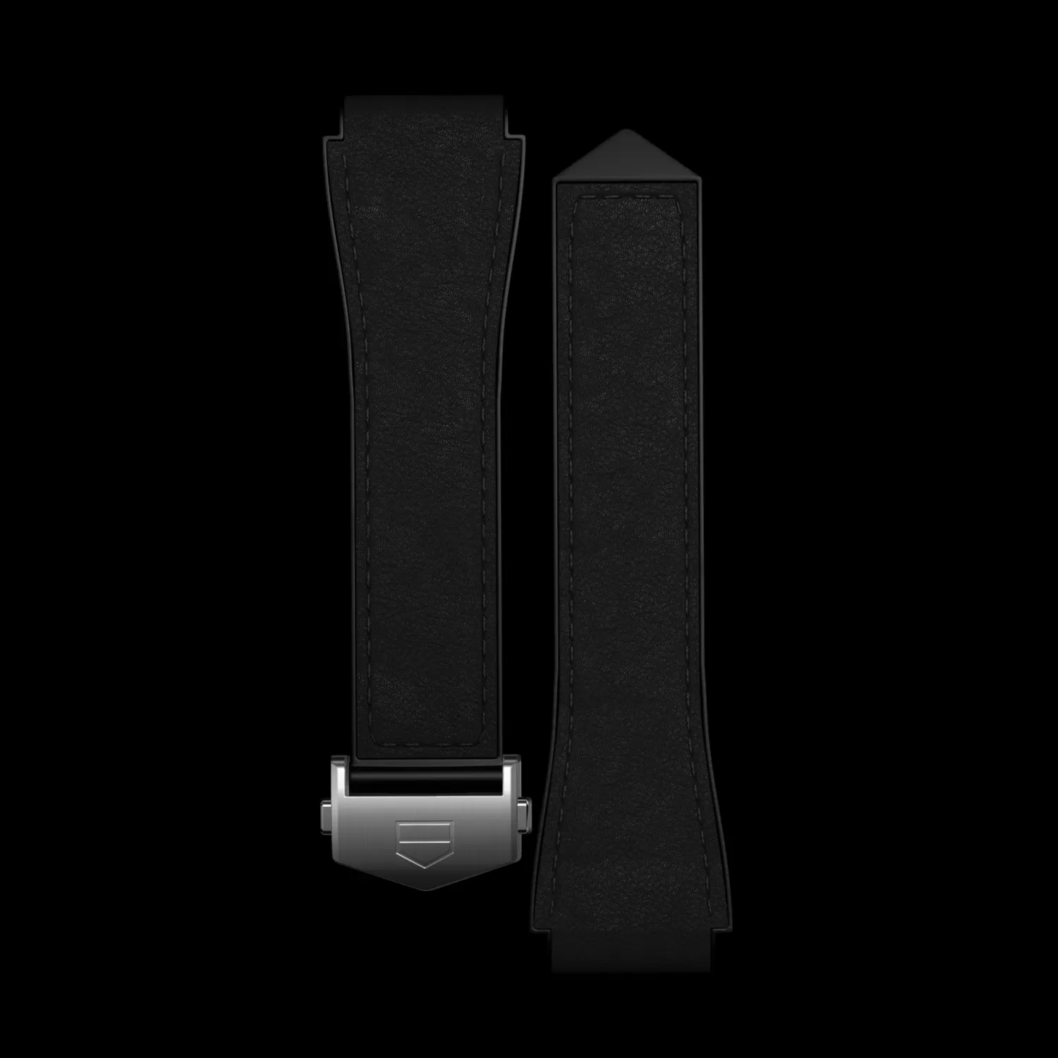 TAG Heuer Accesorios^Black Bi-Material Leather Strap Calibre E4 45 Mm