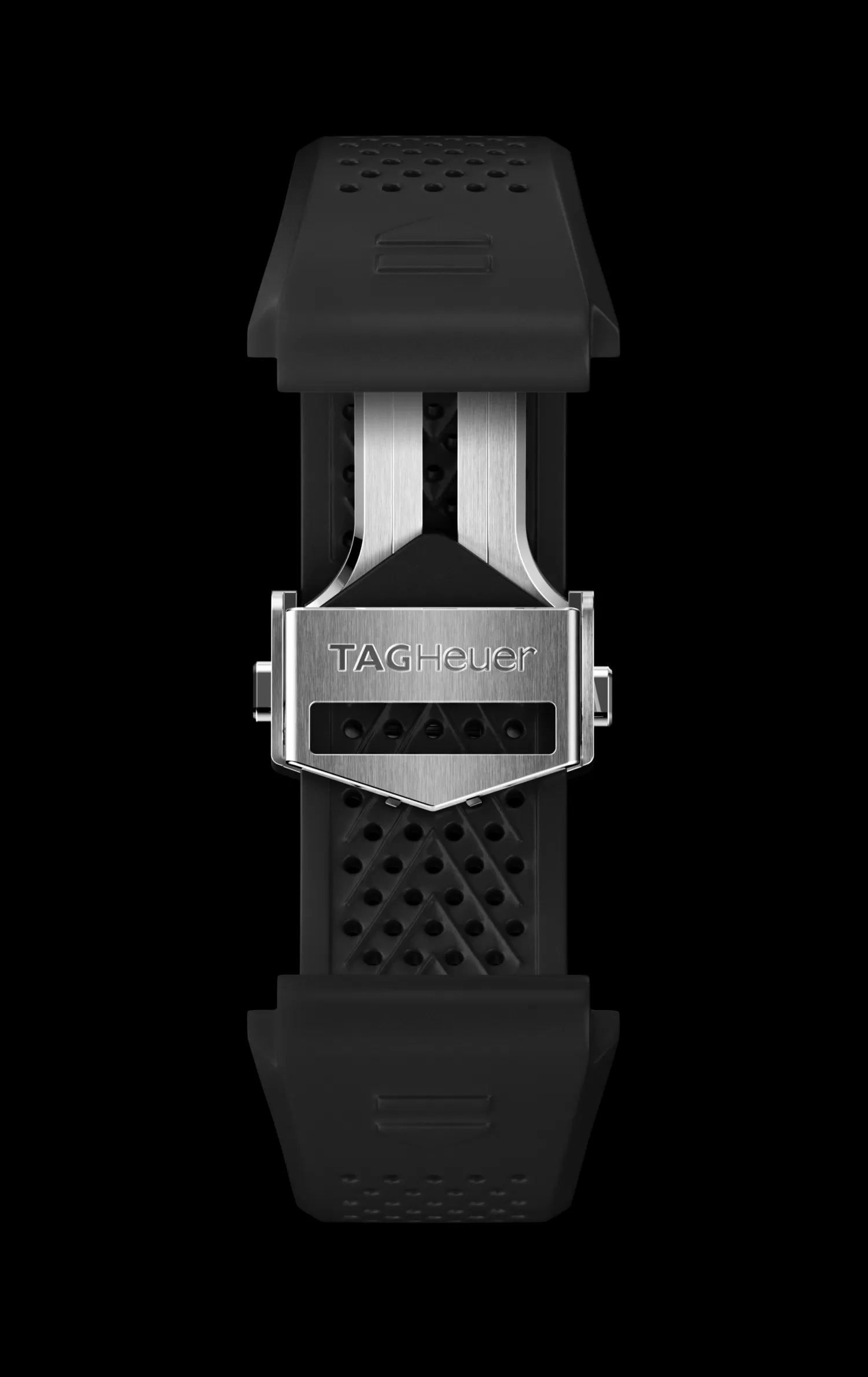 TAG Heuer Accesorios^Black Rubber Strap Calibre E4 45 Mm