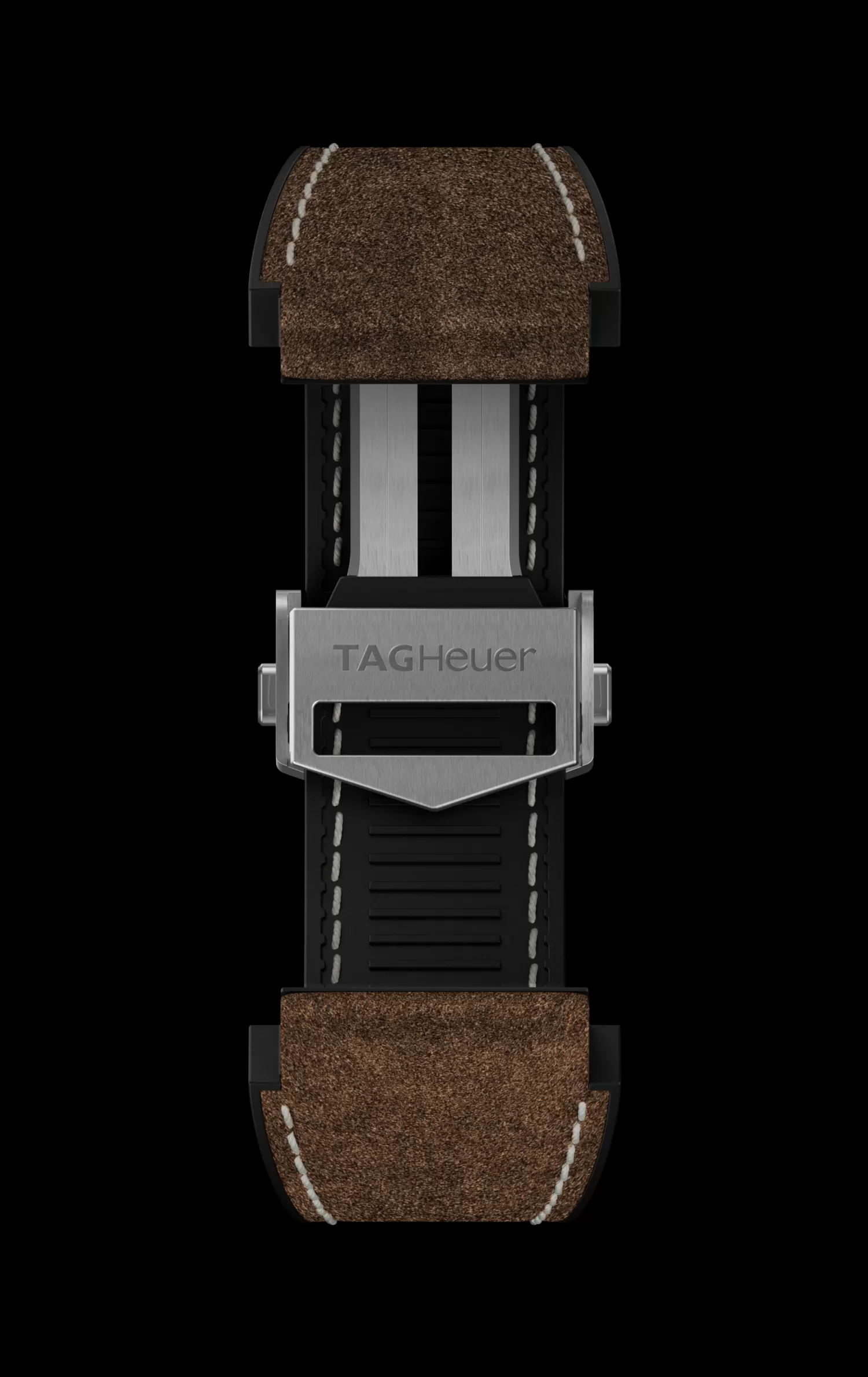 TAG Heuer Accesorios^Brown Rubber And Leather Band Calibre E3