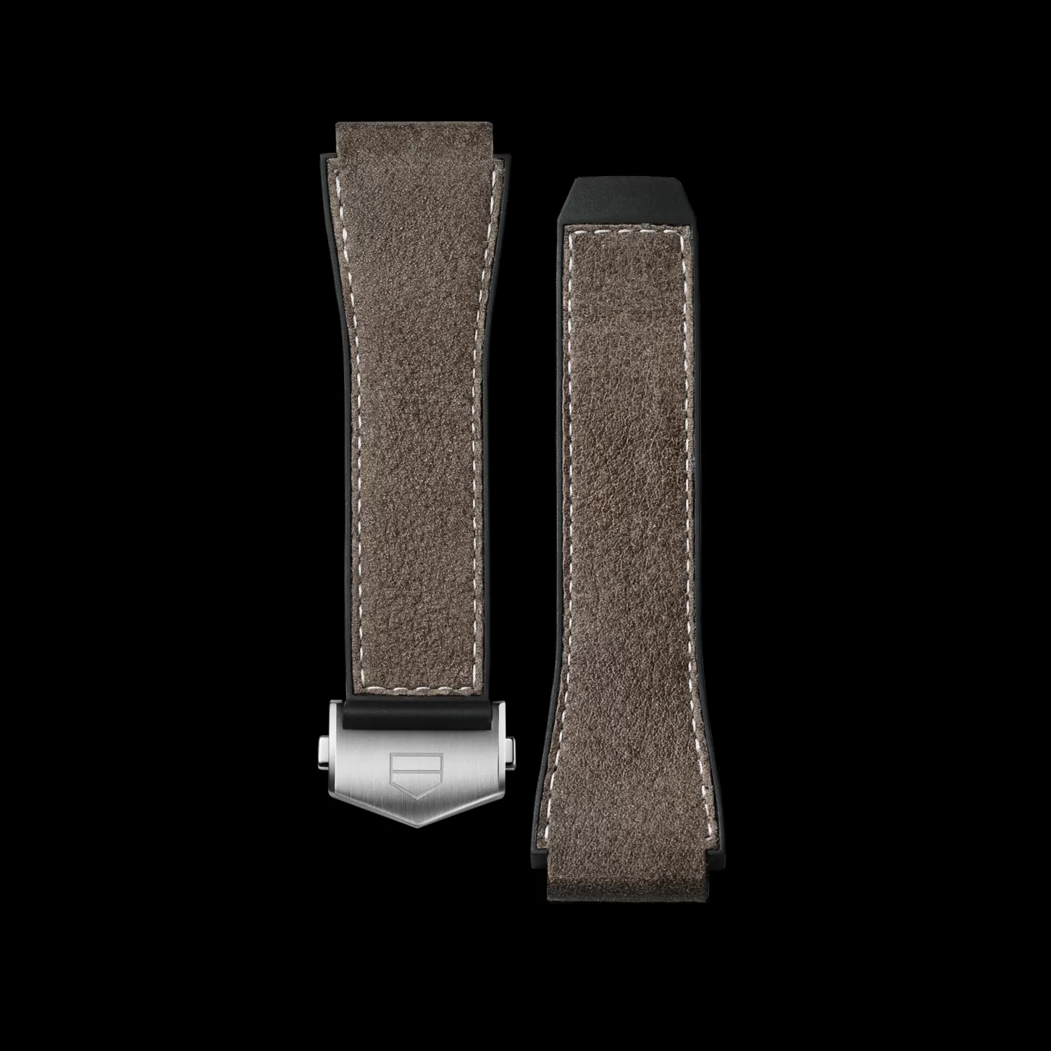 TAG Heuer Accesorios^Brown Rubber And Leather Band Calibre E3