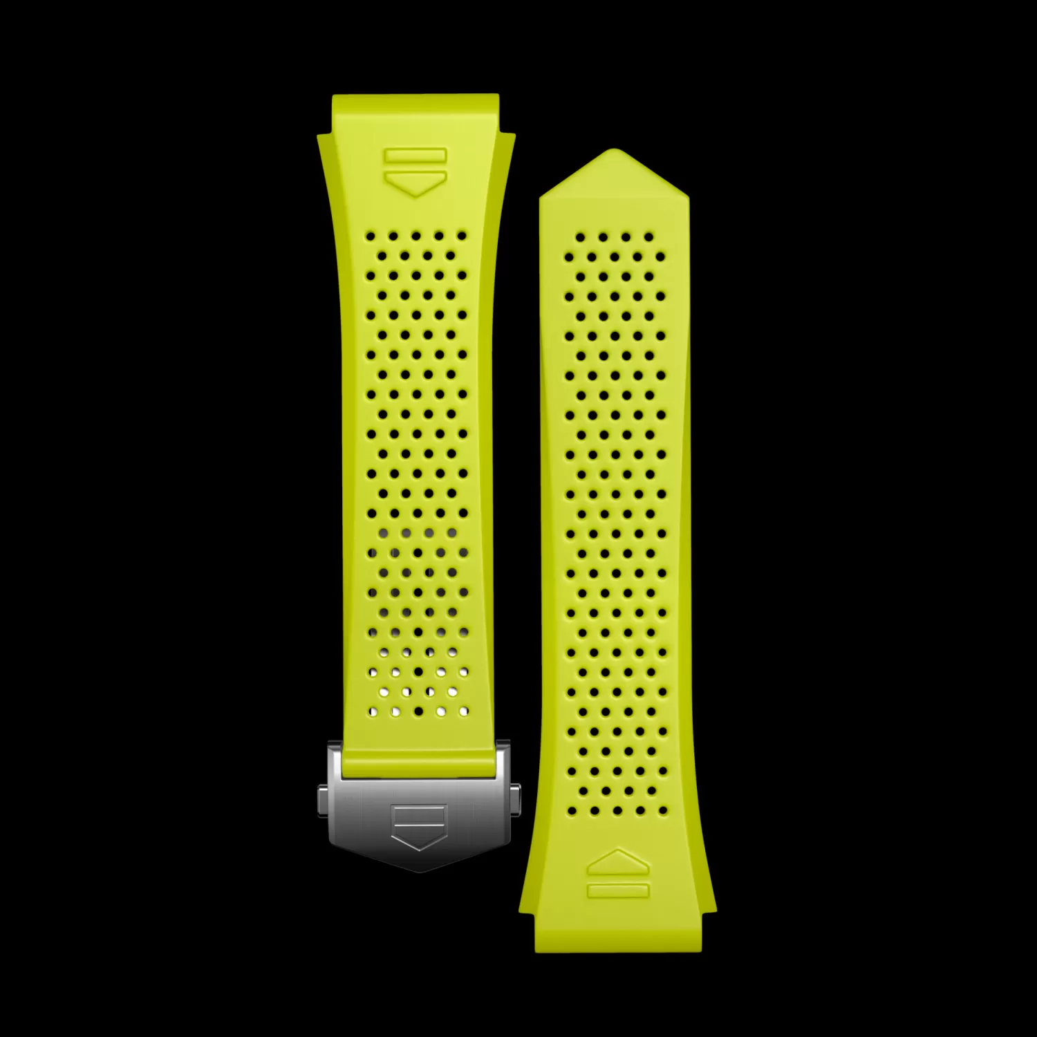 TAG Heuer Accesorios^Lime Yellow Rubber Strap Calibre E4 45 Mm