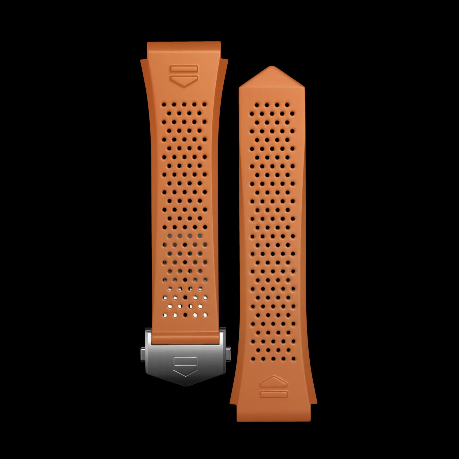 TAG Heuer Accesorios^Orange Rubber Strap Calibre E4 45 Mm