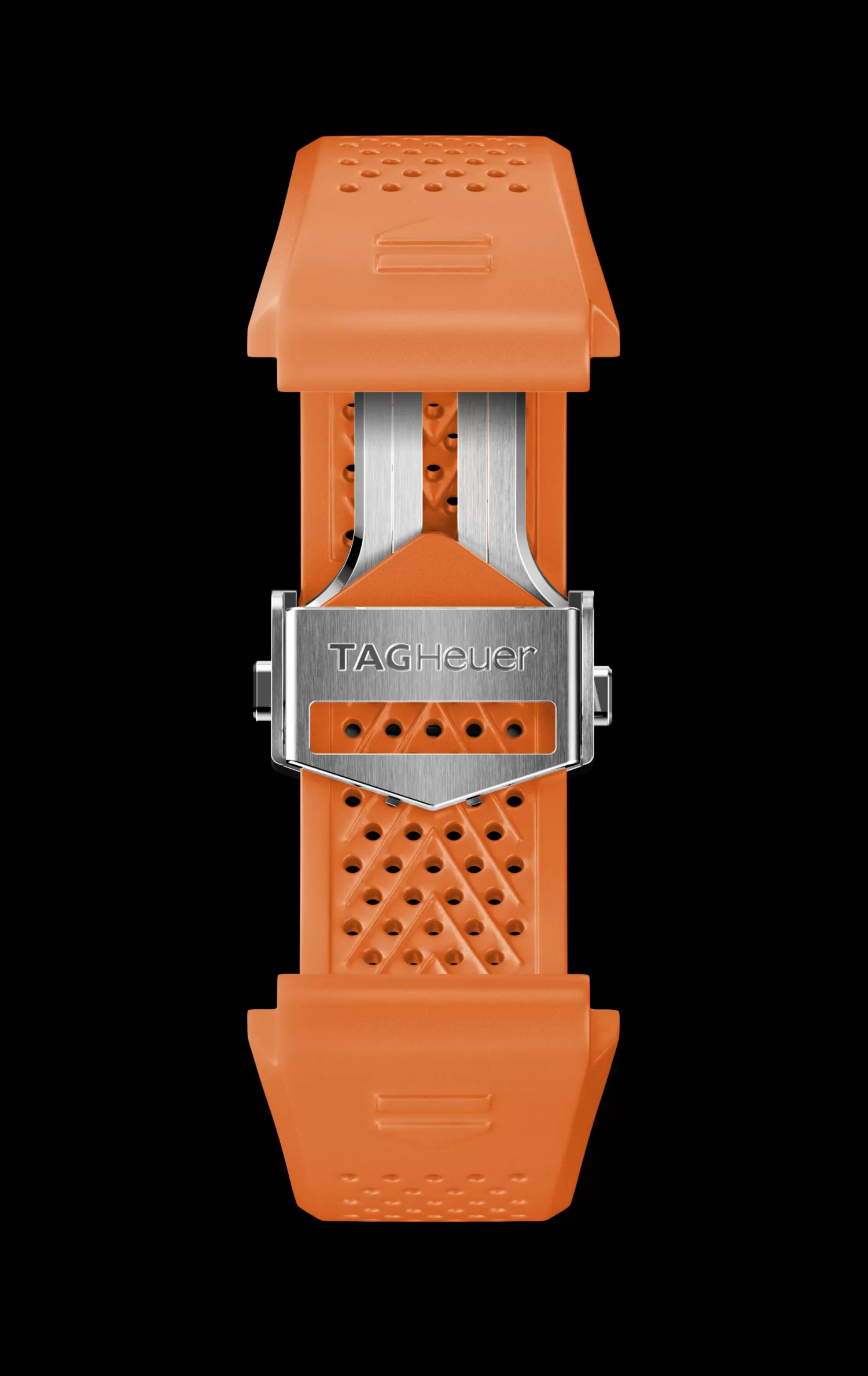 TAG Heuer Accesorios^Orange Rubber Strap Calibre E4 45 Mm