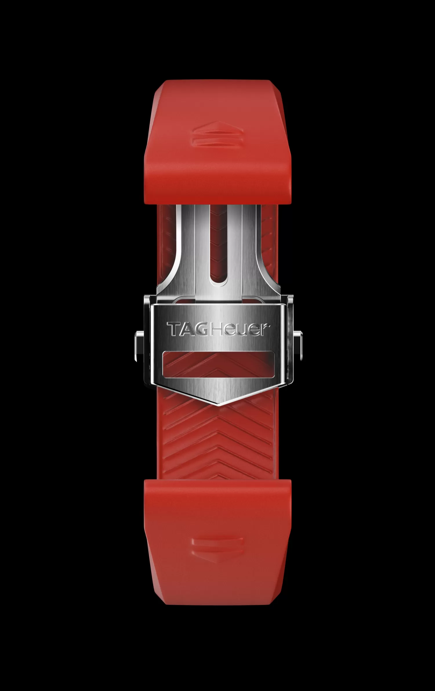 TAG Heuer Accesorios^Red Rubber Strap Calibre E4 42 Mm